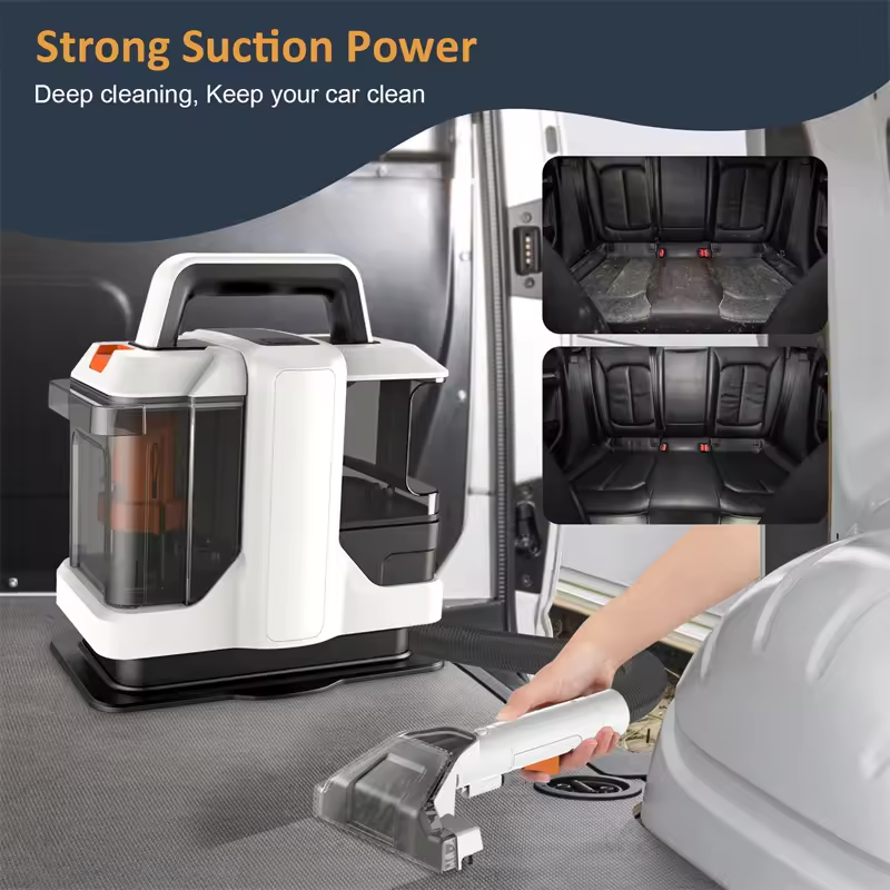 Portable Cleaner for Carpets and Fabrics