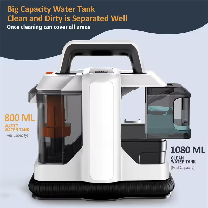 Portable Cleaner for Carpets and Fabrics