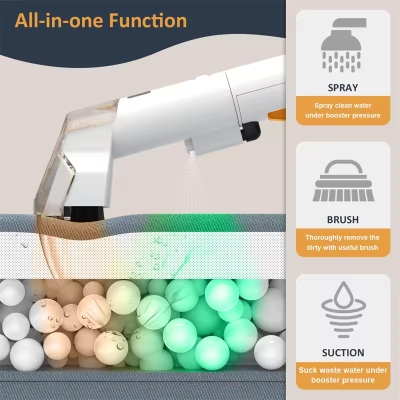 Portable Cleaner for Carpets and Fabrics