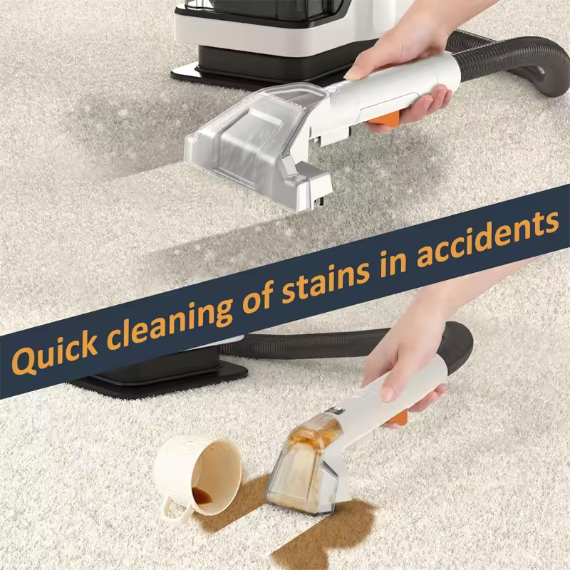 Portable Cleaner for Carpets and Fabrics